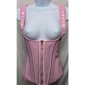 SHAPSHE Waist Trainer for Women Tummy Control Adjustable Shoulder Strap Pink S